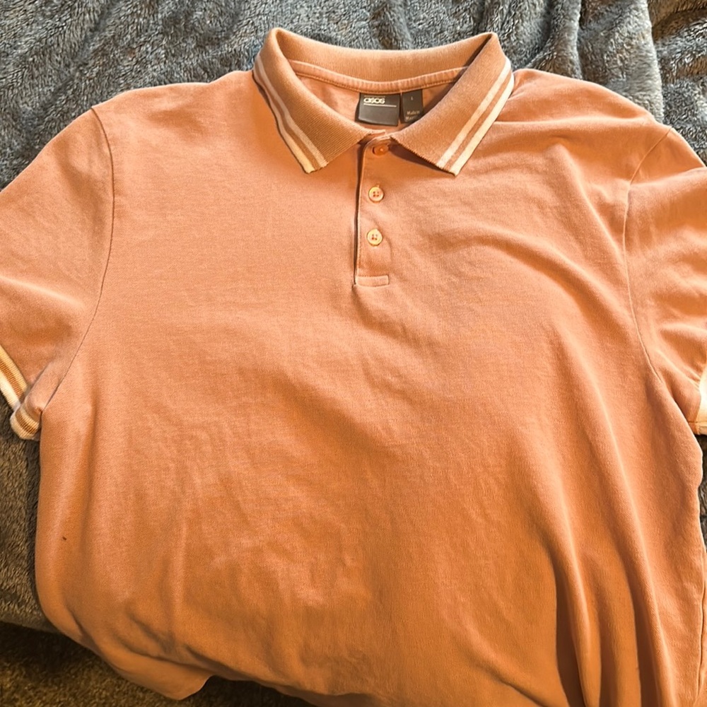 Pink men’s polo shirt